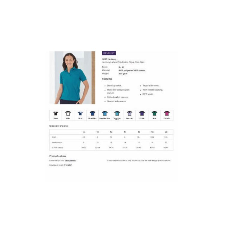 Harpers Henbury Plain Polo Shirt